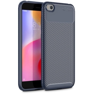 Xiaomi Redmi Go Kılıf Silikon Parmak İzi Bırakmayan Karbon Soft Negro Kapak - Lacivert