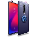 Xiaomi Redmi K20 Kılıf Renkli Silikon Yüzüklü Standlı Auto Focus Ravel Kapak - Mavi