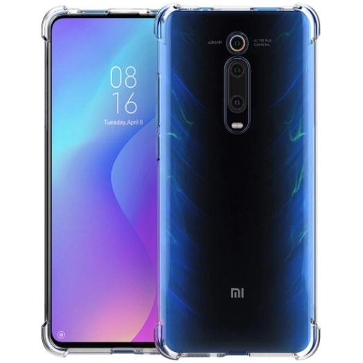 Xiaomi Redmi K20 Kılıf Silikon Köşe Korumalı Airbag Darbe Emici Kapak - Şeffaf