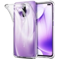 Xiaomi Redmi K30 Kılıf Silikon Köşe Korumalı Airbag Darbe Emici Kapak - Şeffaf