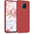 Xiaomi Redmi K30 Pro Kılıf İnce Soft Mat Renkli Esnek Silikon Kapak - Kırmızı