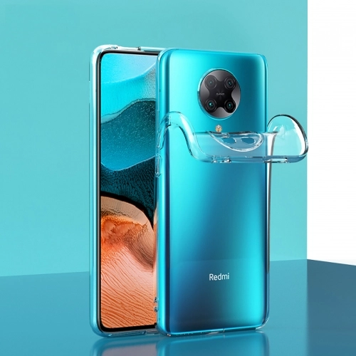 Xiaomi Redmi K30 Pro Kılıf Kamera Korumalı Esnek Silikon Kapak - Şeffaf
