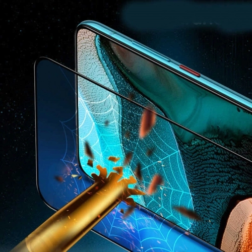 Xiaomi Redmi K30 Pro Kırılmaz Cam Tam Kapatan Kenarları Kırılmaya Dayanıklı Cam Ekran Koruyucu - Siyah