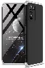 Xiaomi Redmi K40 Kılıf 3 Parçalı 360 Tam Korumalı Rubber AYS Kapak - Gri Siyah