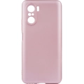 Xiaomi Redmi K40 Kılıf İnce Soft Mat Renkli Esnek Silikon Kapak - Rose Gold