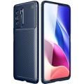 Xiaomi Redmi K40 Kılıf Silikon Parmak İzi Bırakmayan Karbon Soft Negro Kapak - Lacivert