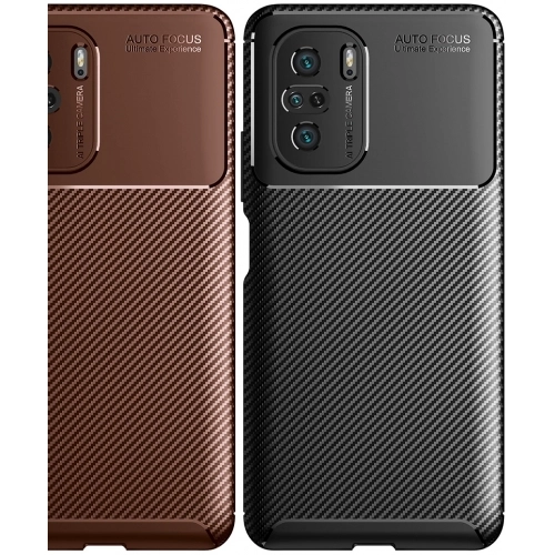 Xiaomi Redmi K40 Kılıf Silikon Parmak İzi Bırakmayan Karbon Soft Negro Kapak - Siyah