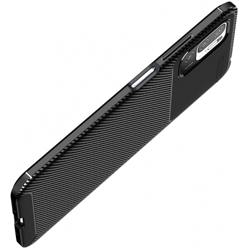 Xiaomi Redmi Note 10 5G Kılıf Silikon Parmak İzi Bırakmayan Karbon Soft Negro Kapak - Siyah