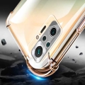 Xiaomi Redmi Note 10 Kılıf Silikon Köşe Korumalı Airbag Darbe Emici Kapak - Şeffaf
