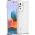 Xiaomi Redmi Note 10 Kılıf Korumalı Kenarları Silikon Arkası Sert Coss Kapak  - Şeffaf