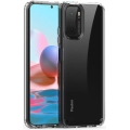 Xiaomi Redmi Note 10 Kılıf Korumalı Kenarları Silikon Arkası Sert Coss Kapak  - Şeffaf