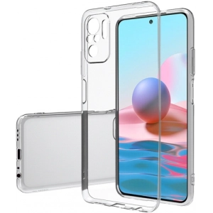 Xiaomi Redmi Note 10 Kılıf Kamera Korumalı Esnek Silikon Kapak - Şeffaf