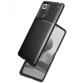 Xiaomi Redmi Note 10 Pro Kılıf Silikon Parmak İzi Bırakmayan Karbon Soft Negro Kapak - Siyah