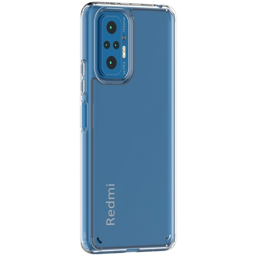 Xiaomi Redmi Note 10 Pro Kılıf Korumalı Kenarları Silikon Arkası Sert Coss Kapak - Şeffaf