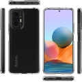 Xiaomi Redmi Note 10 Pro Kılıf Korumalı Kenarları Silikon Arkası Sert Coss Kapak  - Şeffaf