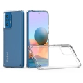Xiaomi Redmi Note 10 Pro Kılıf Korumalı Kenarları Silikon Arkası Sert Coss Kapak  - Şeffaf