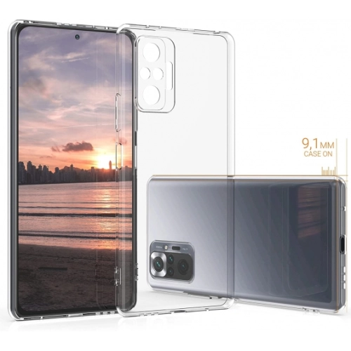 Xiaomi Redmi Note 10 Pro Kılıf Kamera Korumalı Esnek Silikon Kapak - Şeffaf