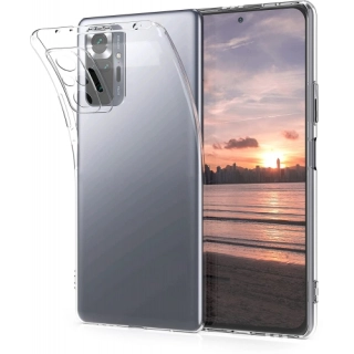 Xiaomi Redmi Note 10 Pro Kılıf Kamera Korumalı Esnek Silikon Kapak - Şeffaf