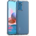 Xiaomi Redmi Note 10s Kılıf Korumalı Kenarları Silikon Arkası Sert Coss Kapak  - Şeffaf