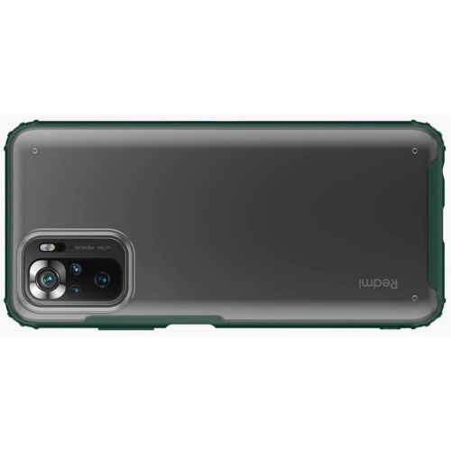 Xiaomi Redmi Note 10s Kılıf Volks Serisi Kenarları Silikon Arkası Şeffaf Sert Kapak - Lacivert