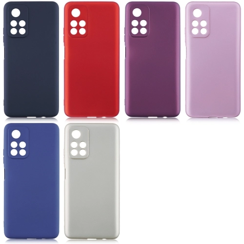 Xiaomi Redmi Note 11 5G Kılıf İnce Soft Mat Renkli Esnek Silikon Kapak - Siyah