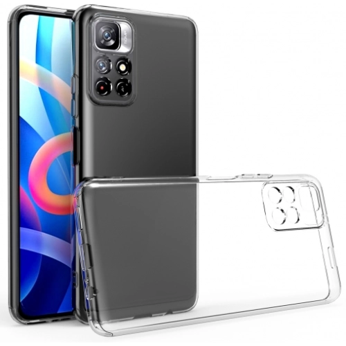 Xiaomi Redmi Note 11 5G Kılıf Kamera Korumalı Esnek Silikon Kapak - Şeffaf