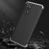 Xiaomi Redmi Note 11 Kılıf 3 Parçalı 360 Tam Korumalı Rubber AYS Kapak  - Gri Siyah