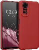 Xiaomi Redmi Note 11 Kılıf İçi Kadife Mat Mara Lansman Silikon Kapak  - Kırmızı