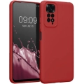 Xiaomi Redmi Note 11 Kılıf İçi Kadife Mat Mara Lansman Silikon Kapak  - Kırmızı