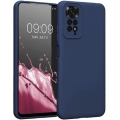 Xiaomi Redmi Note 11 Kılıf İçi Kadife Mat Mara Lansman Silikon Kapak  - Lacivert