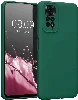Xiaomi Redmi Note 11 Kılıf İçi Kadife Mat Mara Lansman Silikon Kapak  - Yeşil