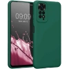 Xiaomi Redmi Note 11 Kılıf İçi Kadife Mat Mara Lansman Silikon Kapak  - Yeşil
