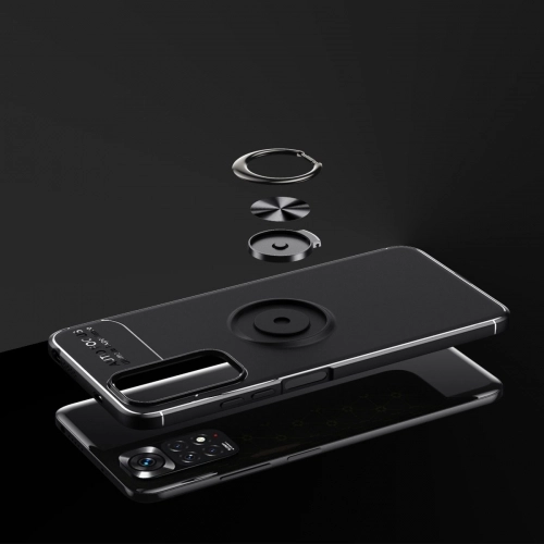 Xiaomi Redmi Note 11 Pro Kılıf Renkli Silikon Yüzüklü Standlı Auto Focus Ravel Kapak - Rose Gold