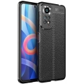 Xiaomi Redmi Note 11 Pro Kılıf Deri Görünümlü Lüks Parmak İzi Bırakmaz Niss Silikon Kapak - Siyah