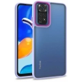 Xiaomi Redmi Note 11 Pro Kılıf Electro Silikon Renkli Flora Kapak - Lila