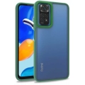 Xiaomi Redmi Note 11 Pro Kılıf Electro Silikon Renkli Flora Kapak - Yeşil