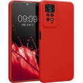 Xiaomi Redmi Note 11 Pro Kılıf İnce Soft Mat Renkli Esnek Silikon Kapak - Kırmızı