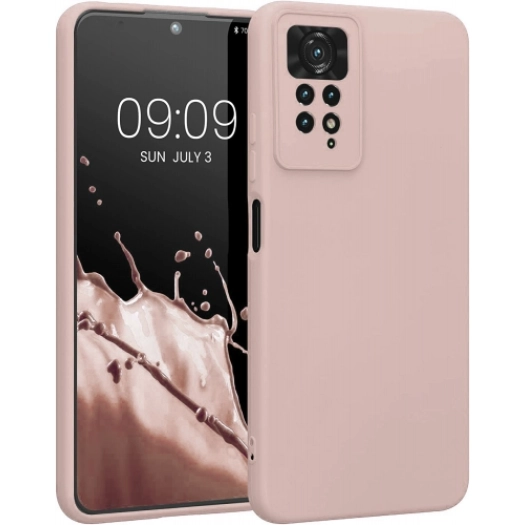 Xiaomi Redmi Note 11 Pro Kılıf İnce Soft Mat Renkli Esnek Silikon Kapak - Rose Gold