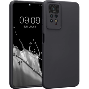 Xiaomi Redmi Note 11 Pro Kılıf İnce Soft Mat Renkli Esnek Silikon Kapak - Siyah