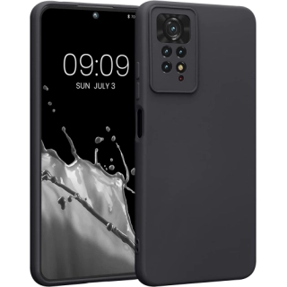 Xiaomi Redmi Note 11 Pro Kılıf İnce Soft Mat Renkli Esnek Silikon Kapak - Siyah