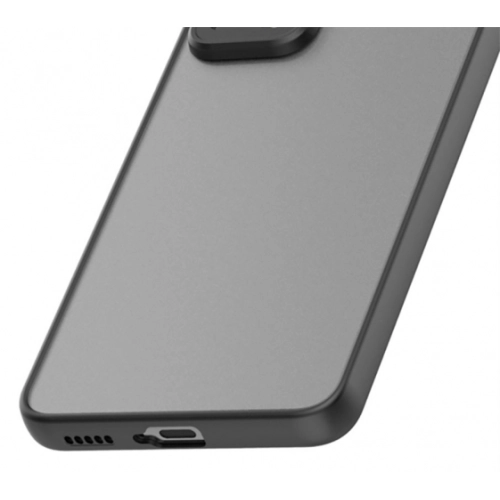 Xiaomi Redmi Note 11 Pro Kılıf Kamera Korumalı Arkası Şeffaf Mat Silikon Kapak - Siyah