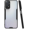 Xiaomi Redmi Note 11 Pro Kılıf Renkli Silikon Kamera Lens Korumalı Şeffaf Parfe Kapak - Siyah