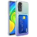 Xiaomi Redmi Note 11 Pro Kılıf Kartlıklı Şeffaf Esnek Silikon Kamera Korumalı