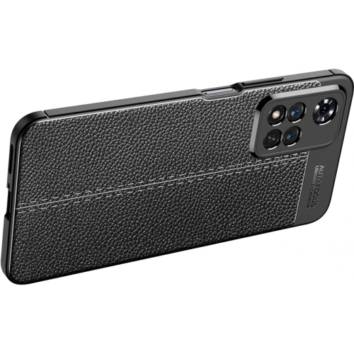 Xiaomi Redmi Note 11 Pro Plus Kılıf Deri Görünümlü Lüks Parmak İzi Bırakmaz Niss Silikon Kapak - Lacivert