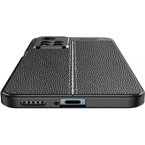 Xiaomi Redmi Note 11 Pro Plus Kılıf Deri Görünümlü Lüks Parmak İzi Bırakmaz Niss Silikon Kapak - Lacivert