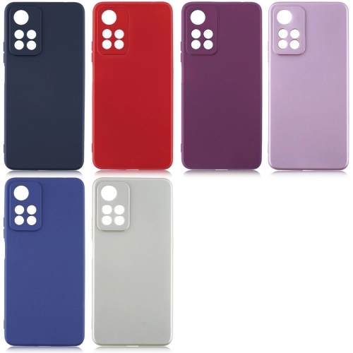 Xiaomi Redmi Note 11 Pro Plus Kılıf İnce Soft Mat Renkli Esnek Silikon Kapak - Lacivert