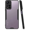 Xiaomi Redmi Note 11 Pro Plus Kılıf Renkli Silikon Kamera Lens Korumalı Şeffaf Parfe Kapak - Siyah
