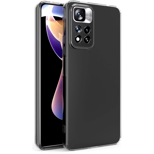 Xiaomi Redmi Note 11 Pro Plus Kılıf Kamera Korumalı Esnek Silikon Kapak - Şeffaf