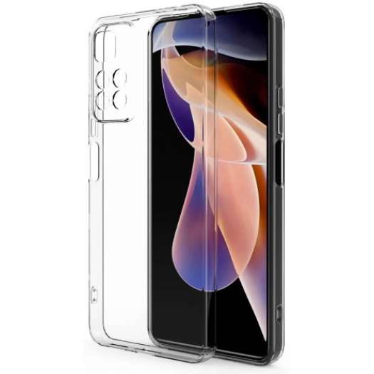 Xiaomi Redmi Note 11 Pro Plus Kılıf Kamera Korumalı Esnek Silikon Kapak - Şeffaf