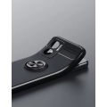Xiaomi Redmi Note 11E Kılıf Renkli Silikon Yüzüklü Standlı Auto Focus Ravel Kapak - Siyah